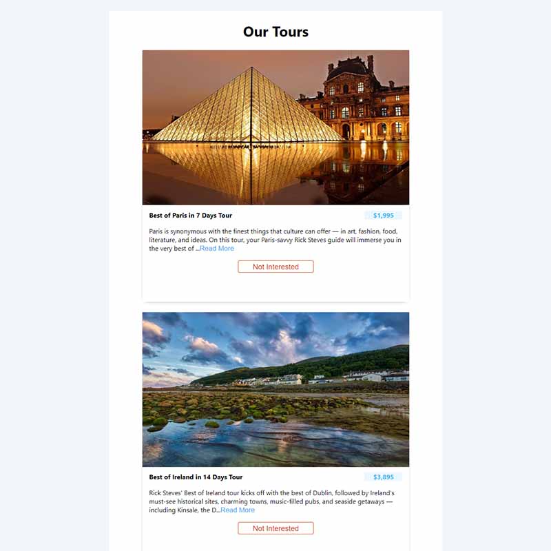 tour Api website
