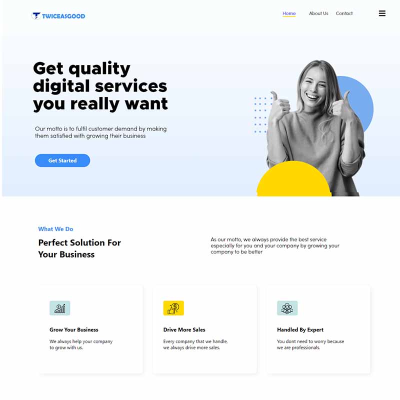 Digital marketing website